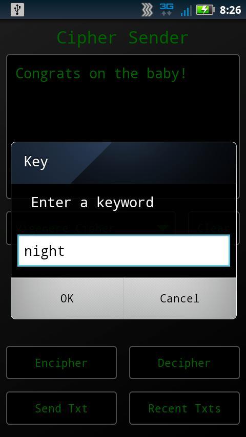 Cipher Sender