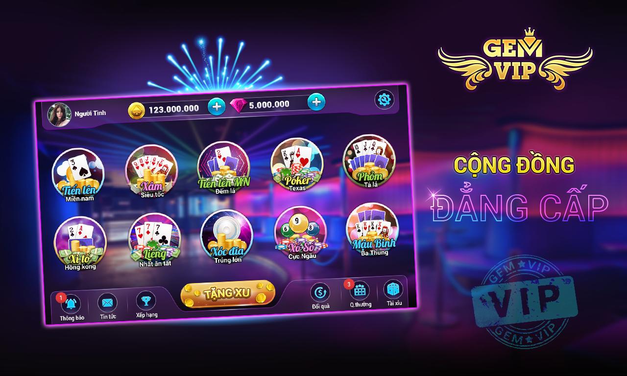 Gem VIP - Game bai dai gia