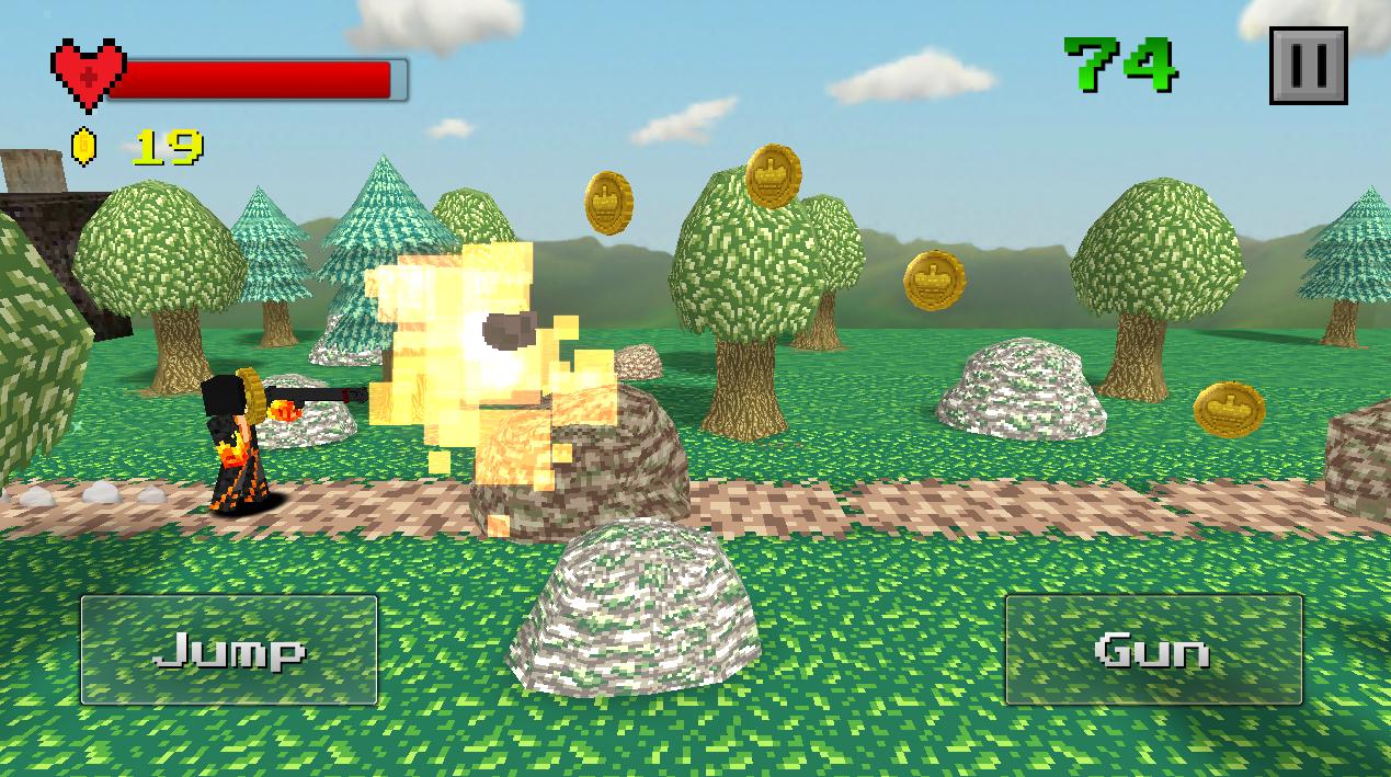 Pixel Run and Shoot