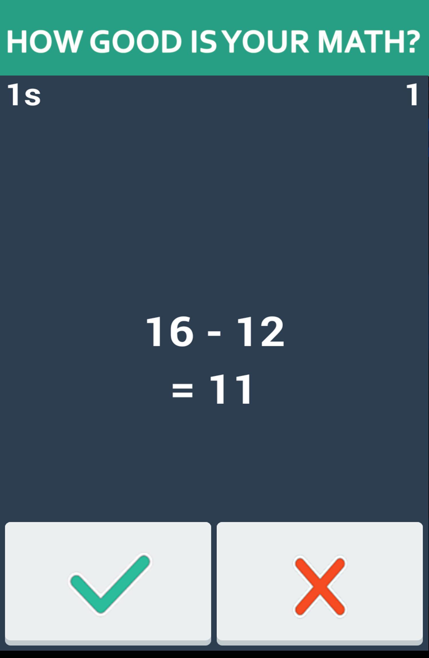 Crazy Hard Math Quiz Test