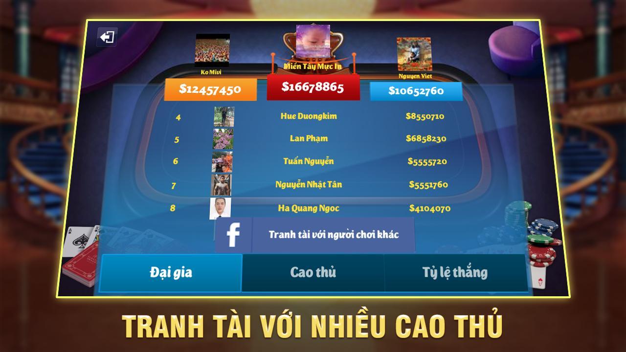 Tien len mien nam - Game Danh bai BigKool