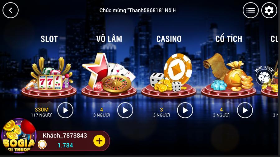 Bogia - Game bai, Danh Bai tien len mien nam vip