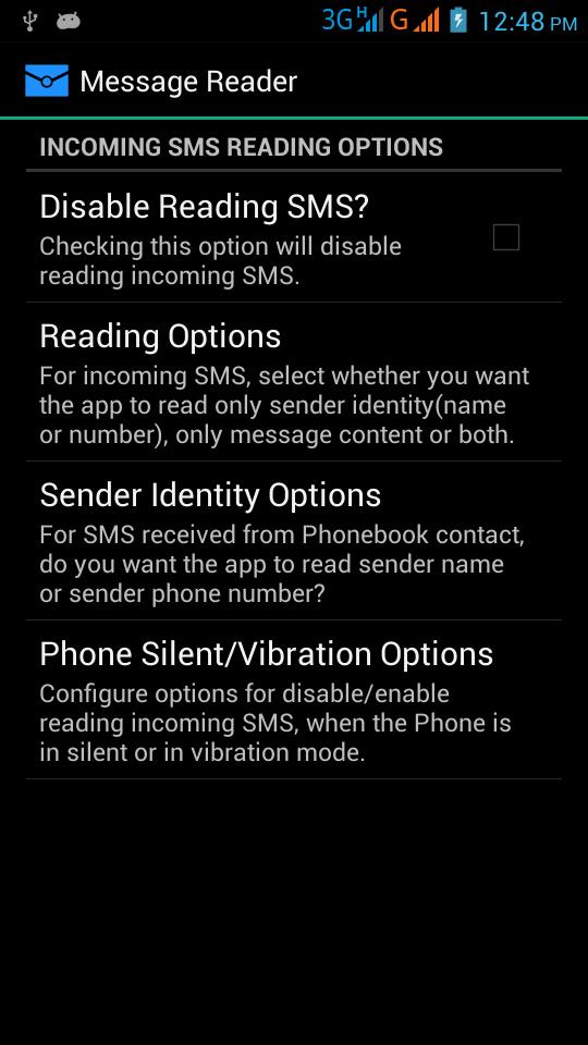 Text Message Reader