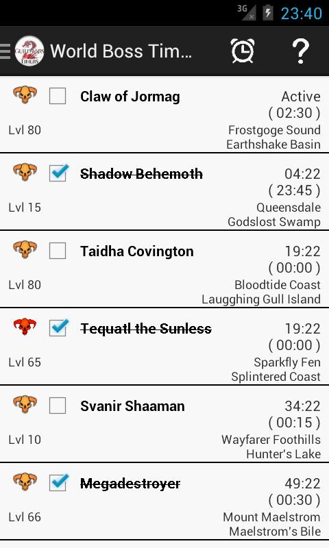Guild Wars 2 Timers