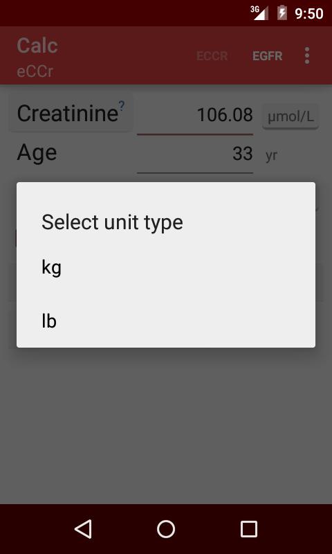 eGFR Calc