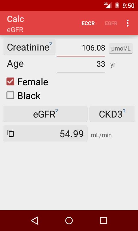 eGFR Calc