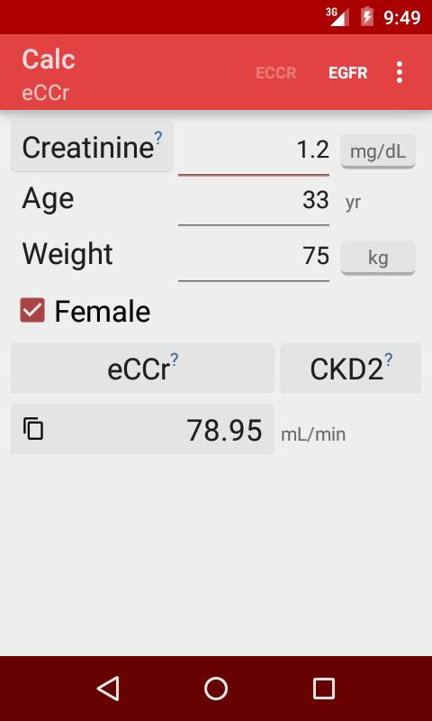 eGFR Calc