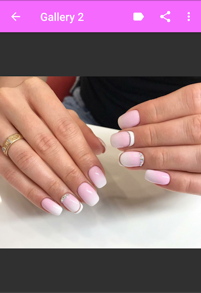 Pink Nail art