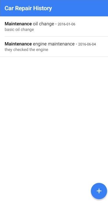 Car Repair History